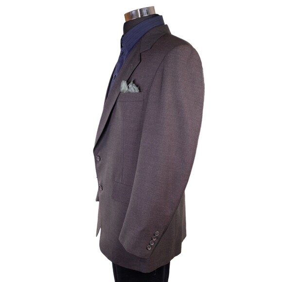 Hart Schaffner Marx Mens Sport Coat Silverwoods Jacket Brown Solid Size 42R - Picture 9 of 14